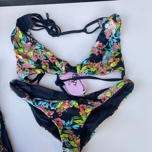 Floral two Piece Swimsuit
